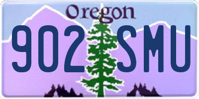 OR license plate 902SMU