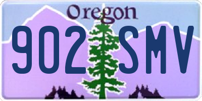 OR license plate 902SMV