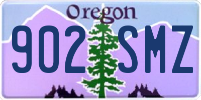 OR license plate 902SMZ
