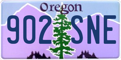 OR license plate 902SNE