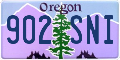 OR license plate 902SNI