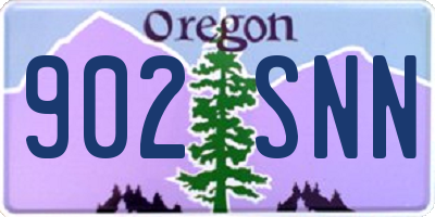 OR license plate 902SNN
