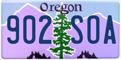 OR license plate 902SOA