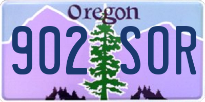 OR license plate 902SOR