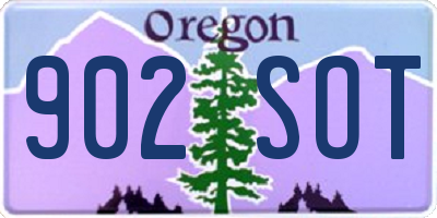 OR license plate 902SOT