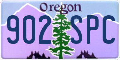 OR license plate 902SPC