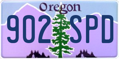 OR license plate 902SPD