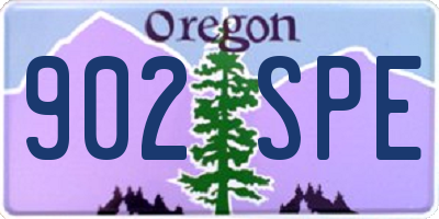 OR license plate 902SPE