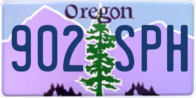 OR license plate 902SPH