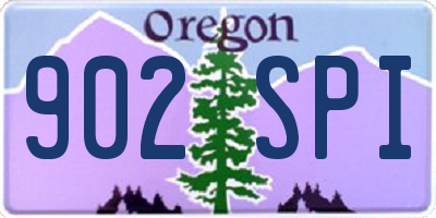OR license plate 902SPI