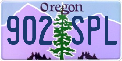 OR license plate 902SPL
