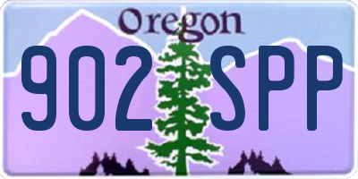 OR license plate 902SPP