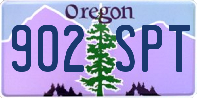 OR license plate 902SPT