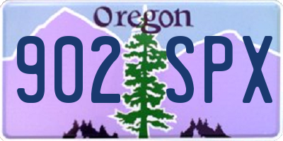 OR license plate 902SPX
