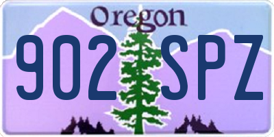 OR license plate 902SPZ