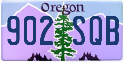 OR license plate 902SQB