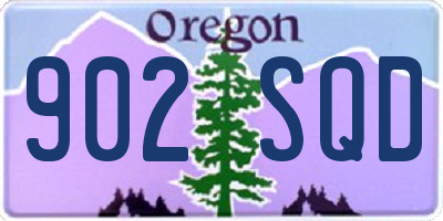 OR license plate 902SQD
