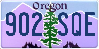 OR license plate 902SQE