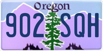 OR license plate 902SQH