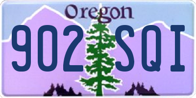 OR license plate 902SQI