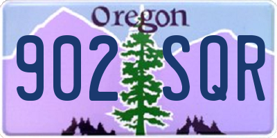 OR license plate 902SQR