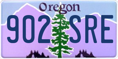 OR license plate 902SRE