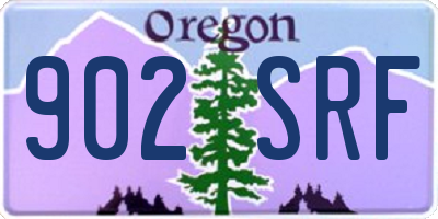 OR license plate 902SRF