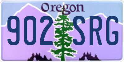 OR license plate 902SRG