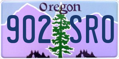OR license plate 902SRO