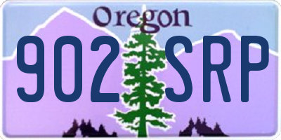 OR license plate 902SRP