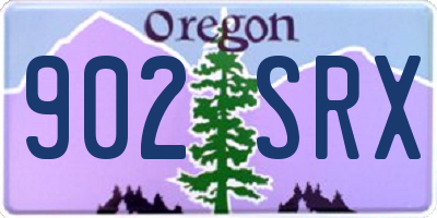 OR license plate 902SRX