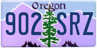OR license plate 902SRZ