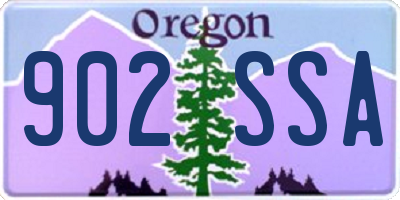 OR license plate 902SSA