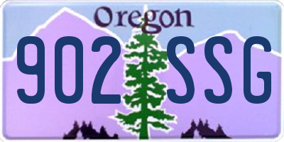 OR license plate 902SSG