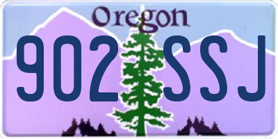 OR license plate 902SSJ