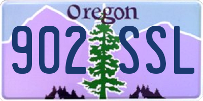 OR license plate 902SSL