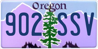 OR license plate 902SSV
