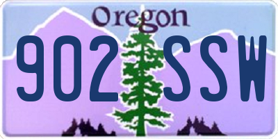 OR license plate 902SSW