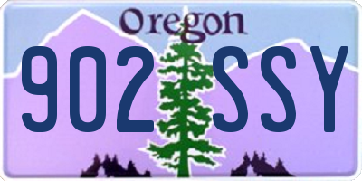 OR license plate 902SSY