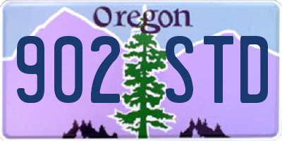 OR license plate 902STD