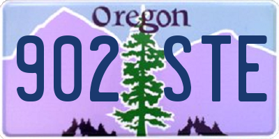 OR license plate 902STE