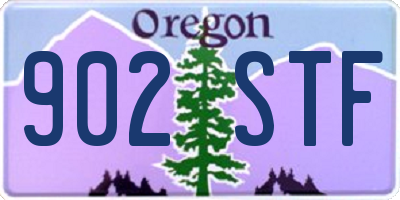 OR license plate 902STF