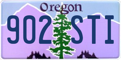OR license plate 902STI