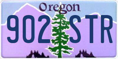 OR license plate 902STR