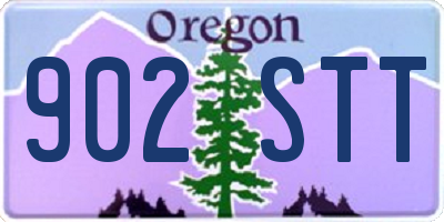OR license plate 902STT