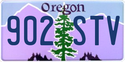 OR license plate 902STV