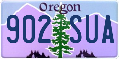 OR license plate 902SUA
