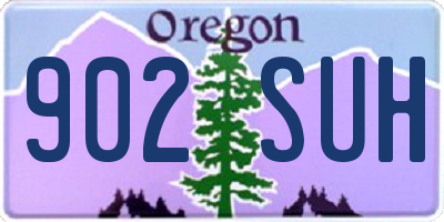 OR license plate 902SUH