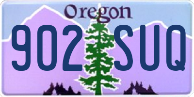 OR license plate 902SUQ