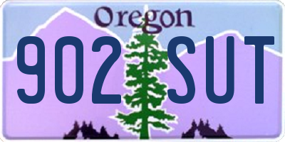 OR license plate 902SUT